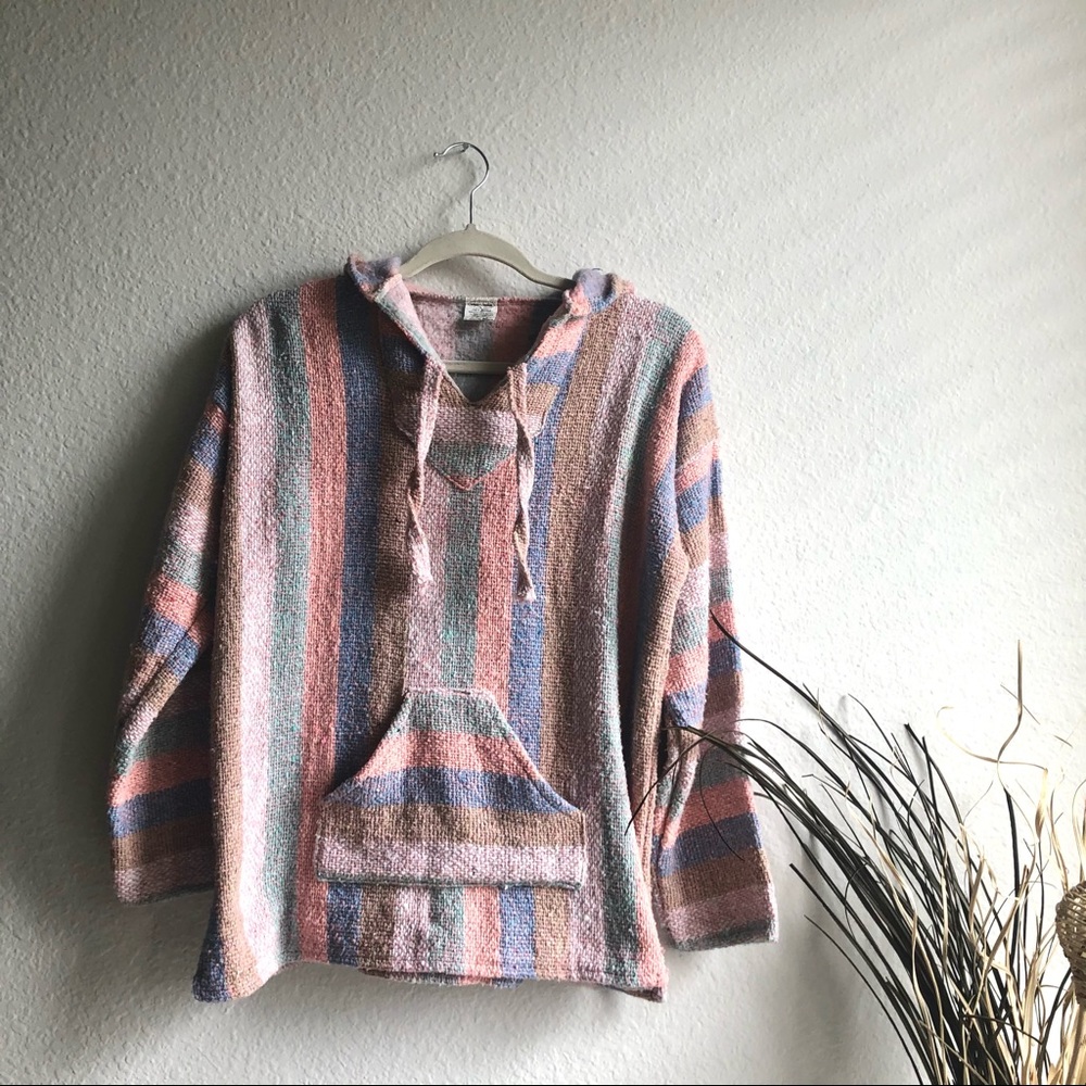Pastel colored Baja hoodie size medium